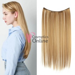 Extensie de par cu 4 Clips On delux simpla dreapta de 51 cm, Blond Inchis 39719